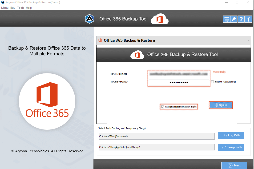 Média Outil d'exportation Office 365 - Pour exporter les e-mails Office 365 vers divers formats de fichiers 3