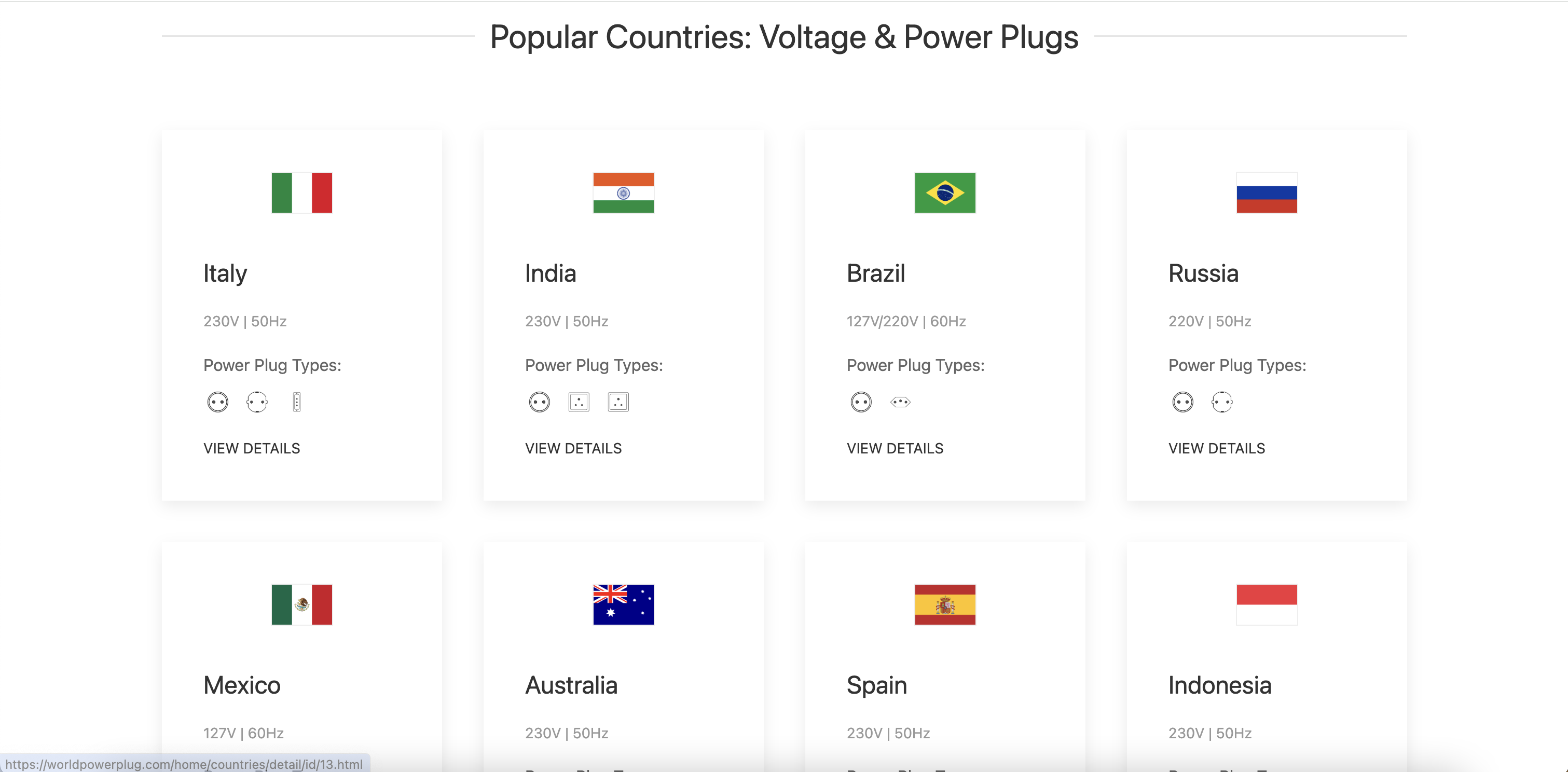 Media WorldPowerPlug.com - Panduan dan Panduan Voltan Global 3