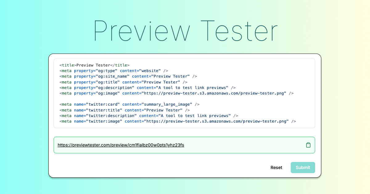 PreviewTester logo