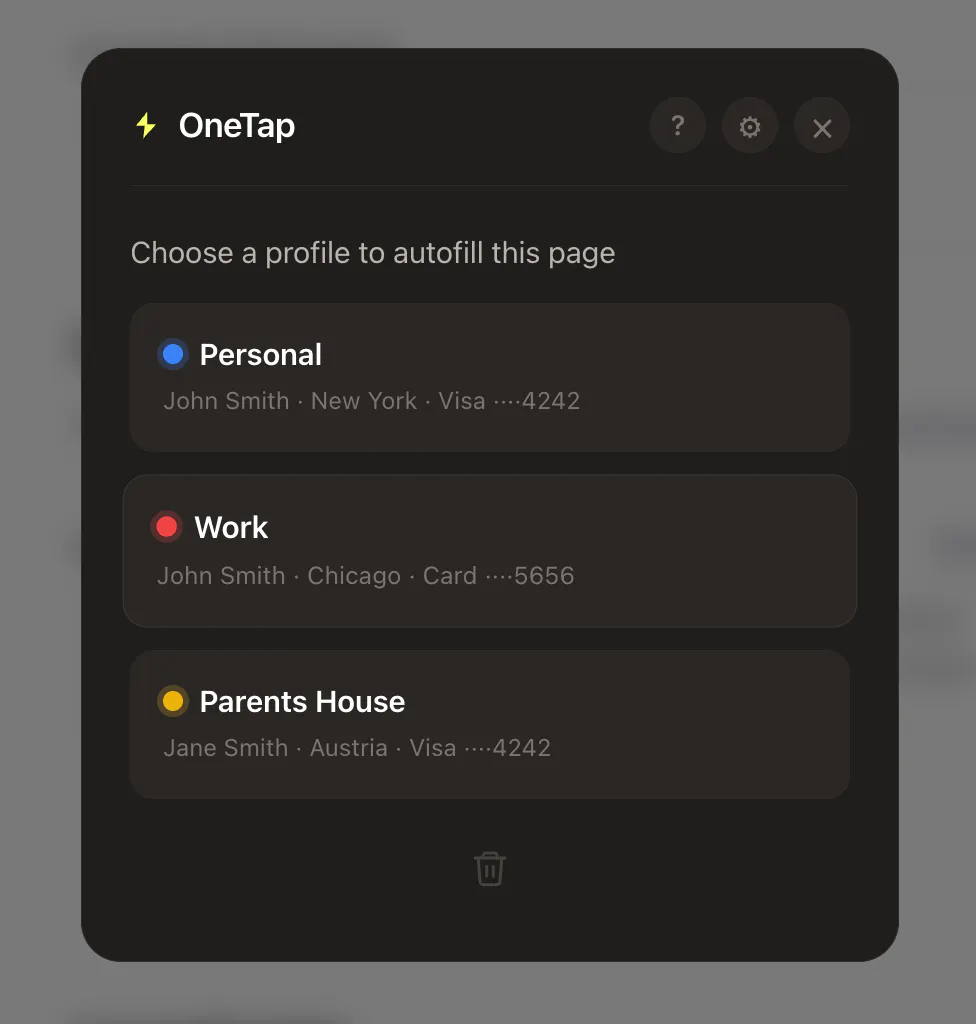 OneTap Checkout gallery image