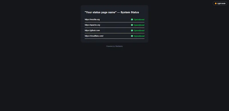 SiteSentry screenshot 4