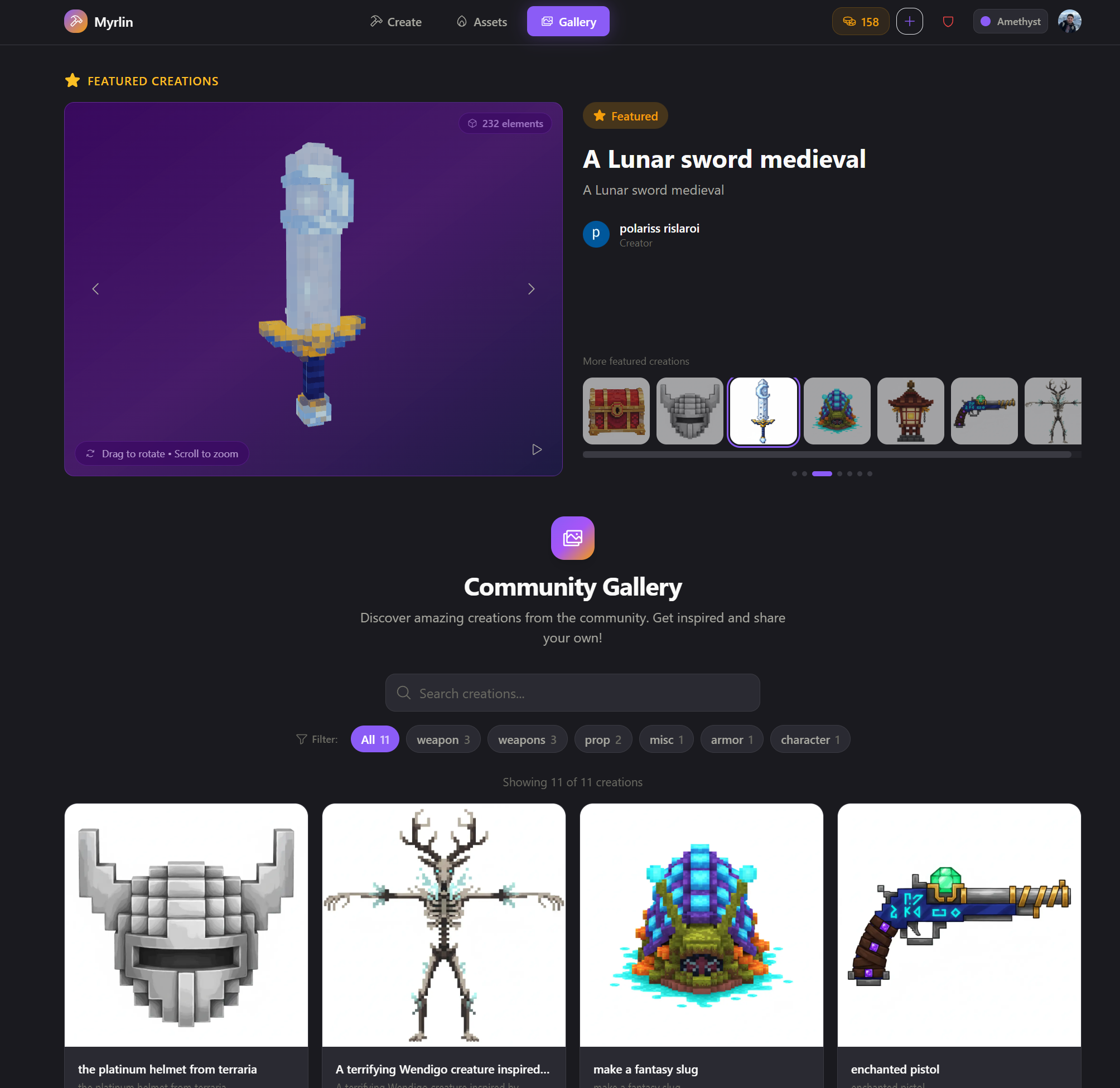 Myrlin - Screenshot 3 showing product features and functionality