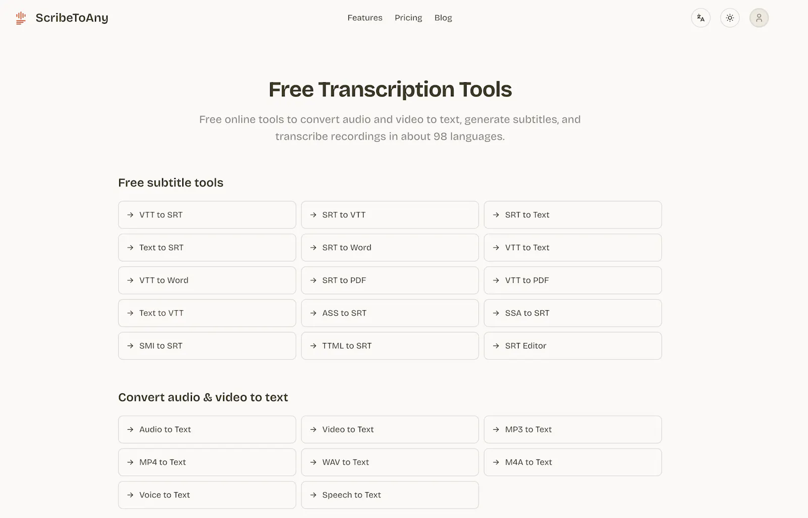 ScribeToAny screenshot 2