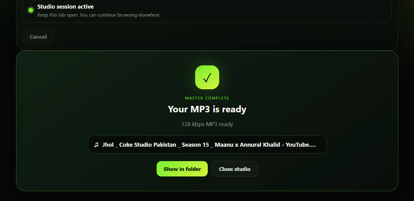 YTMP3X for Firefox gallery image