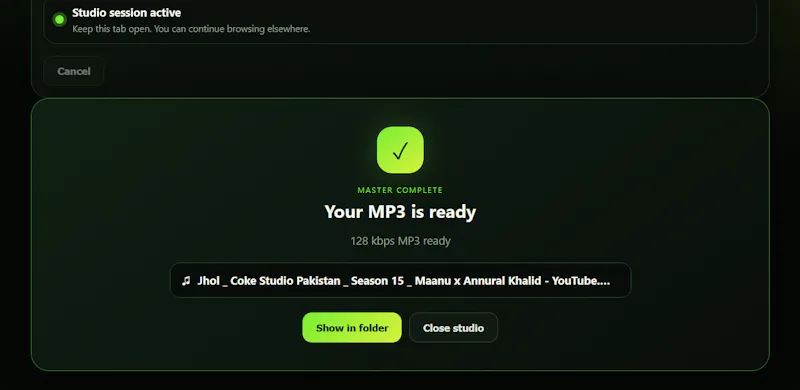 YTMP3X for Firefox screenshot 3