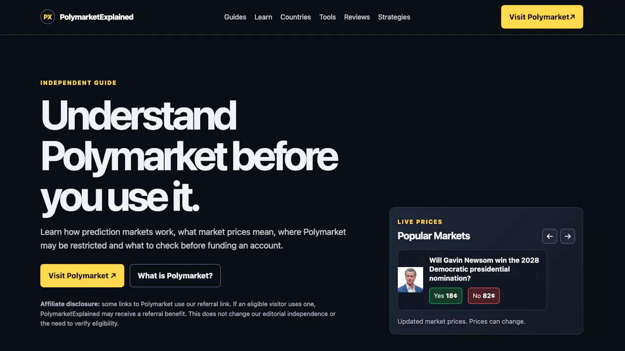 PolymarketExplained product
