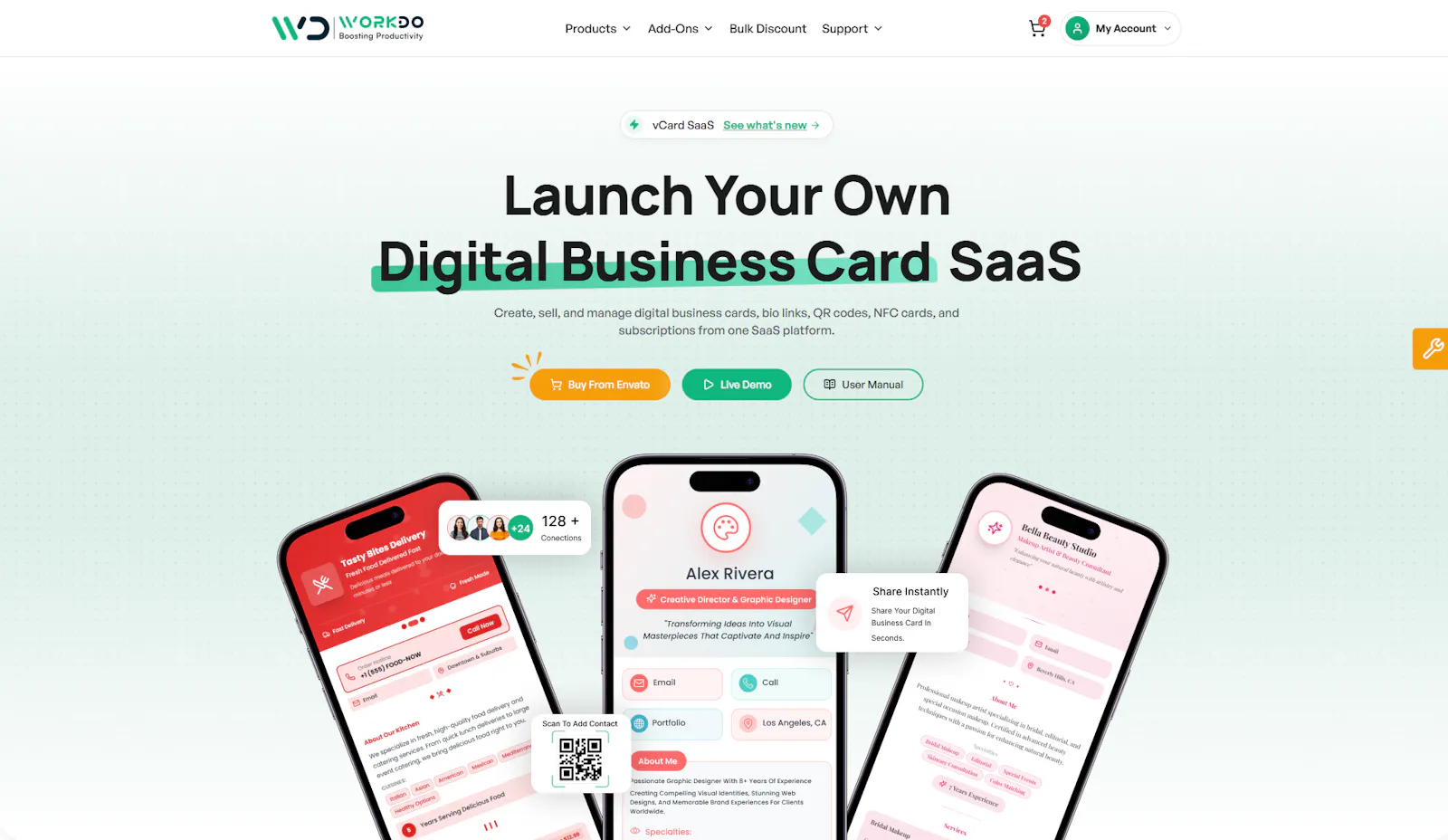 vCard SaaS screenshot 1