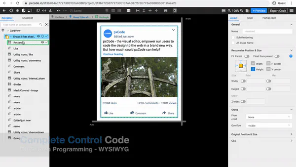 pxCode Service gallery image