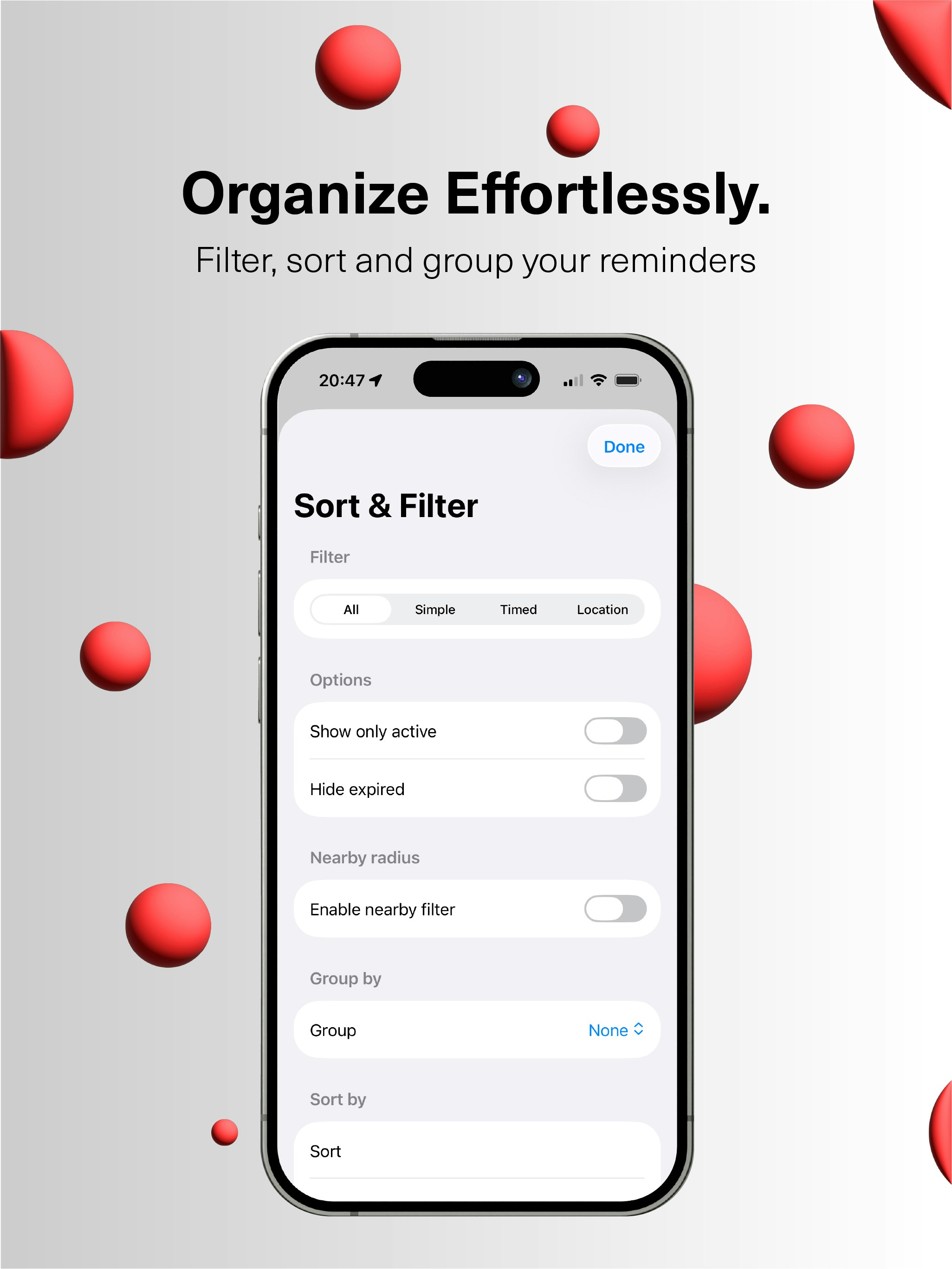 Pinly — Smart Location Reminders - Screenshot 3 showing product features and functionality