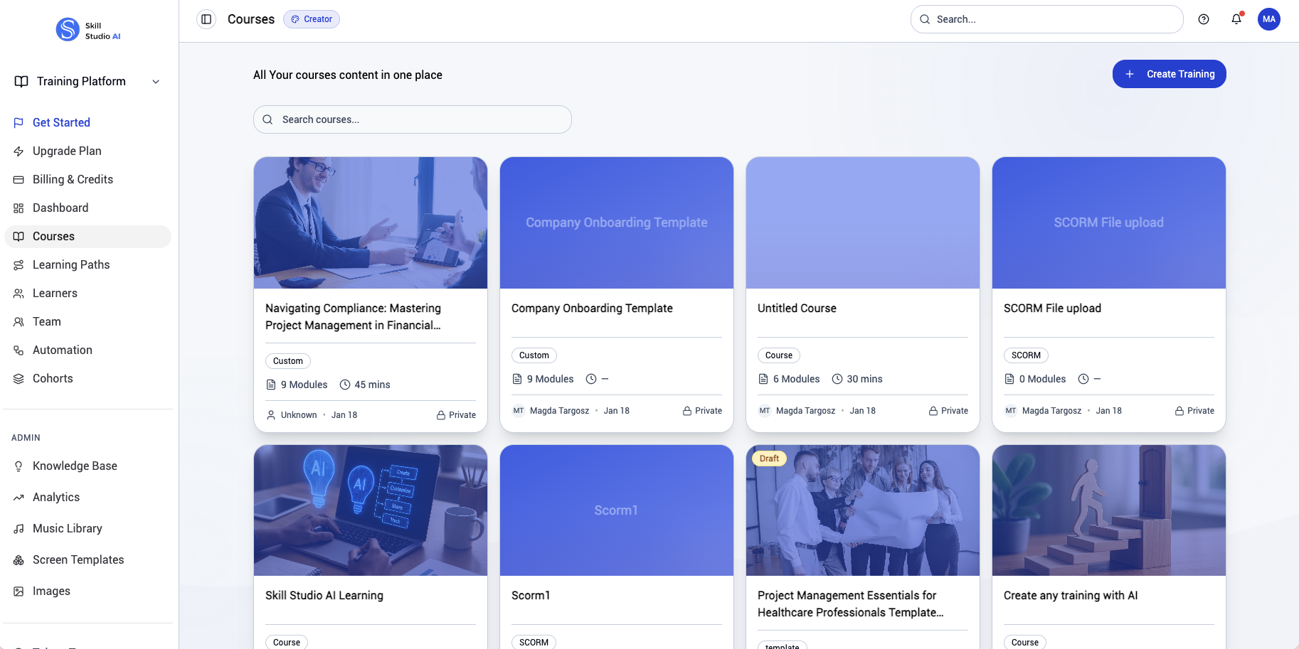 Skill Studio LMS gallery image
