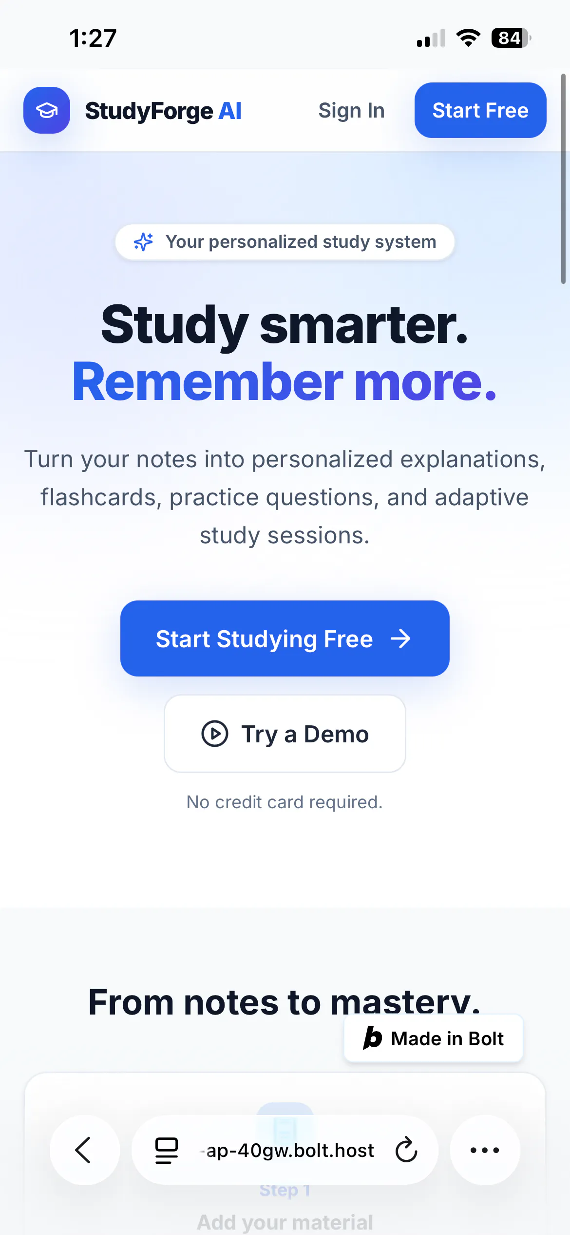 StudyForge AI gallery image