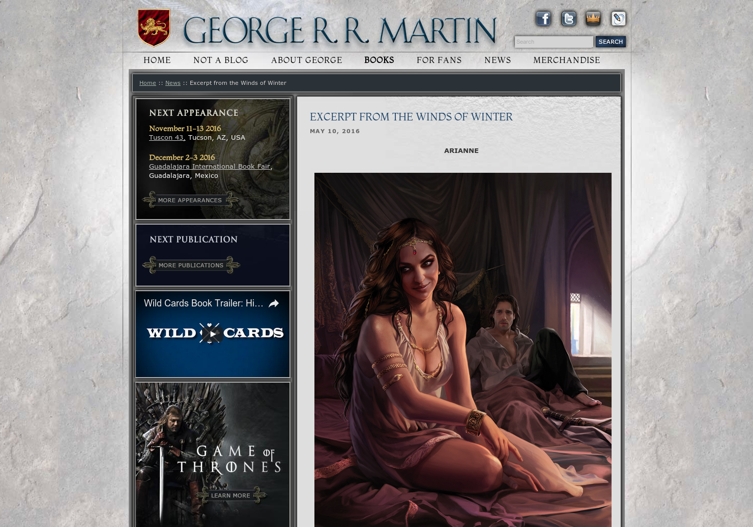 Winds of Winter (excerpt)