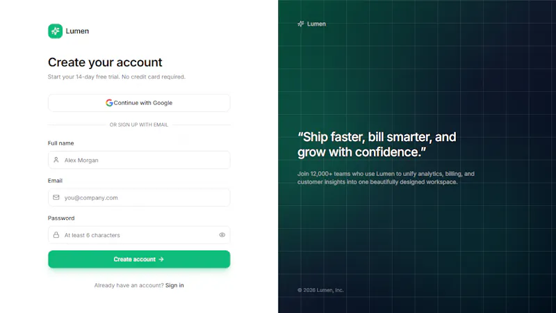 Lumen SaaS Boilerplate screenshot 2