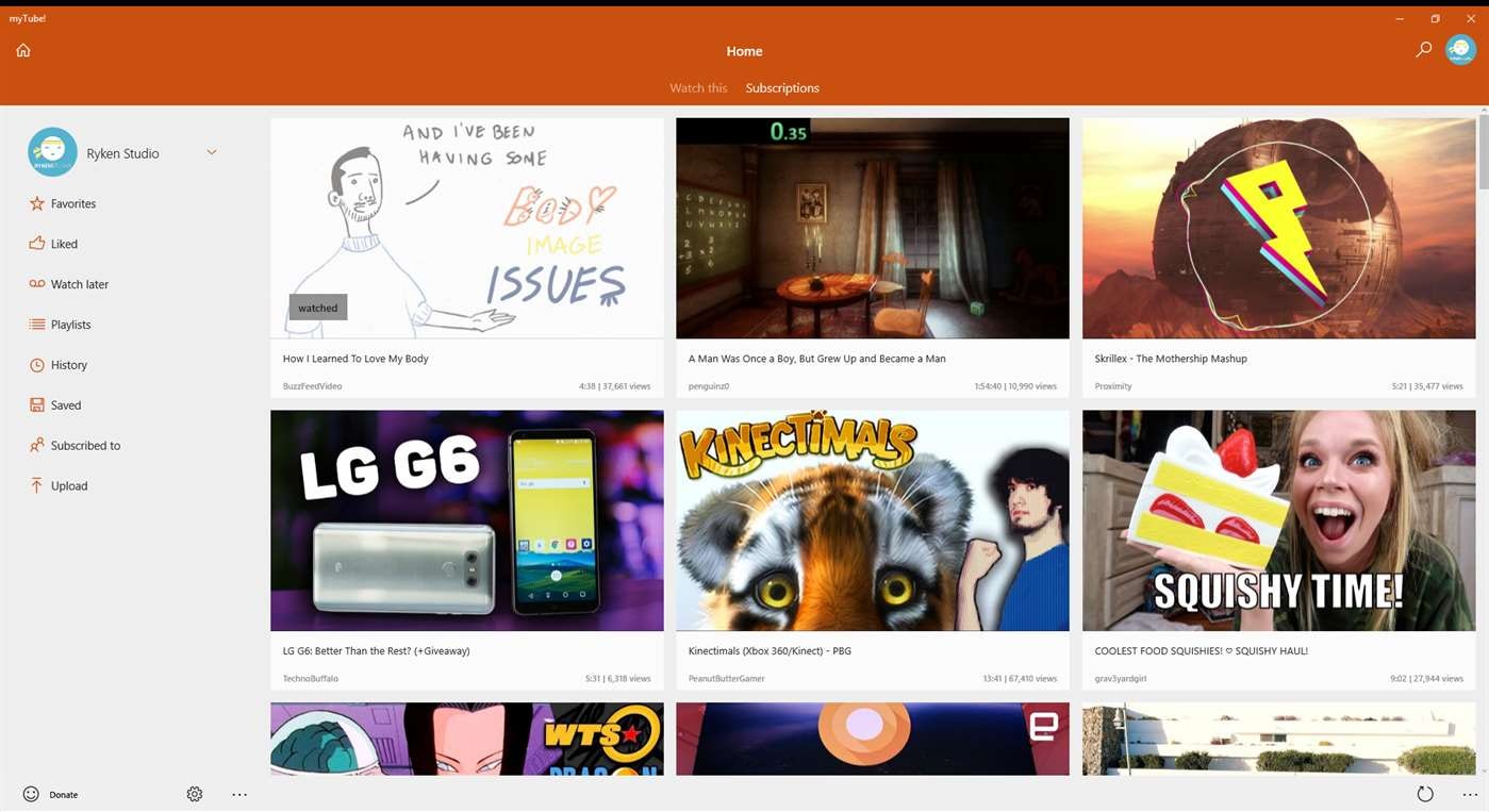 myTube gallery image