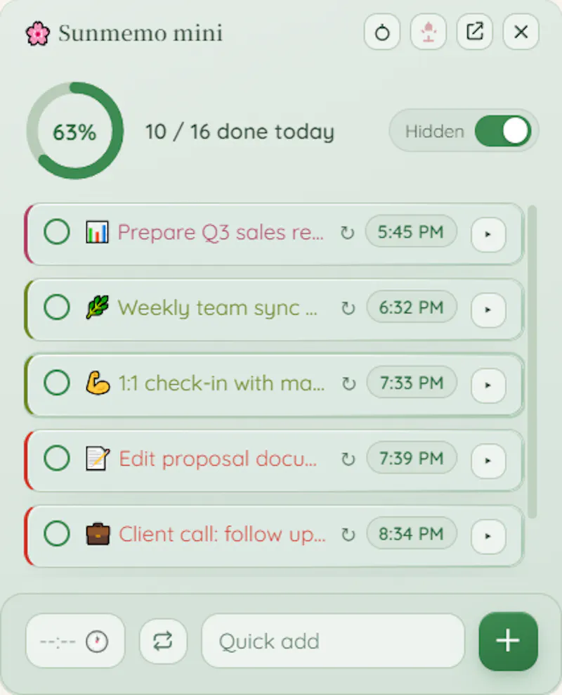 Sunmemo screenshot 4
