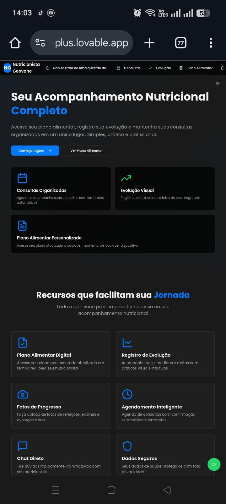 Nutricionista Geovane