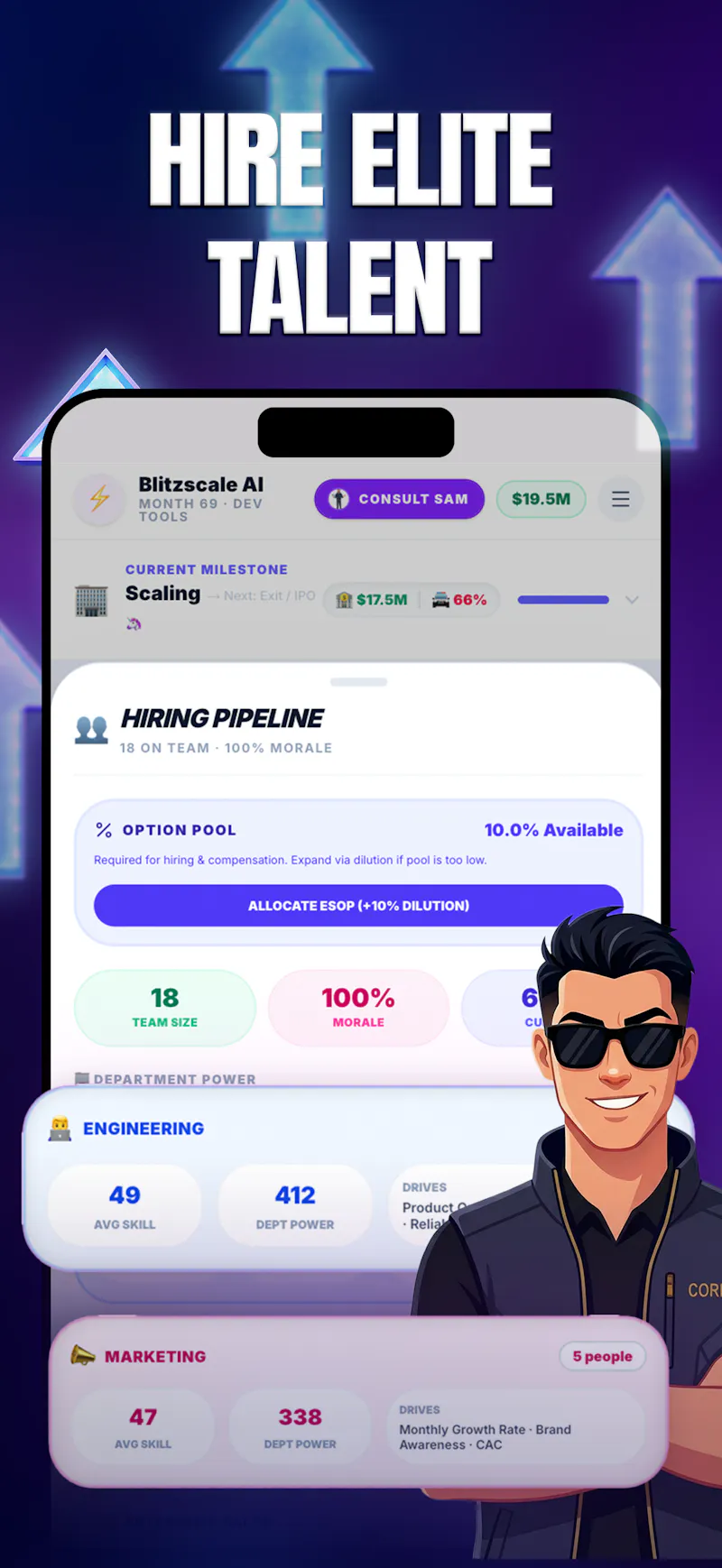 Founder Sim : Startup Game screenshot 10