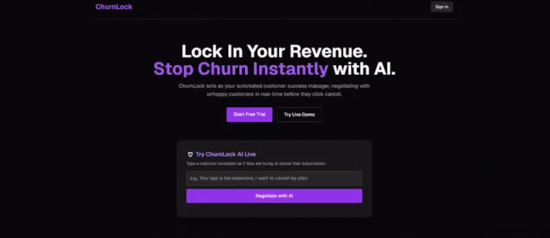 ChurnLock screenshot 1 (video preview)
