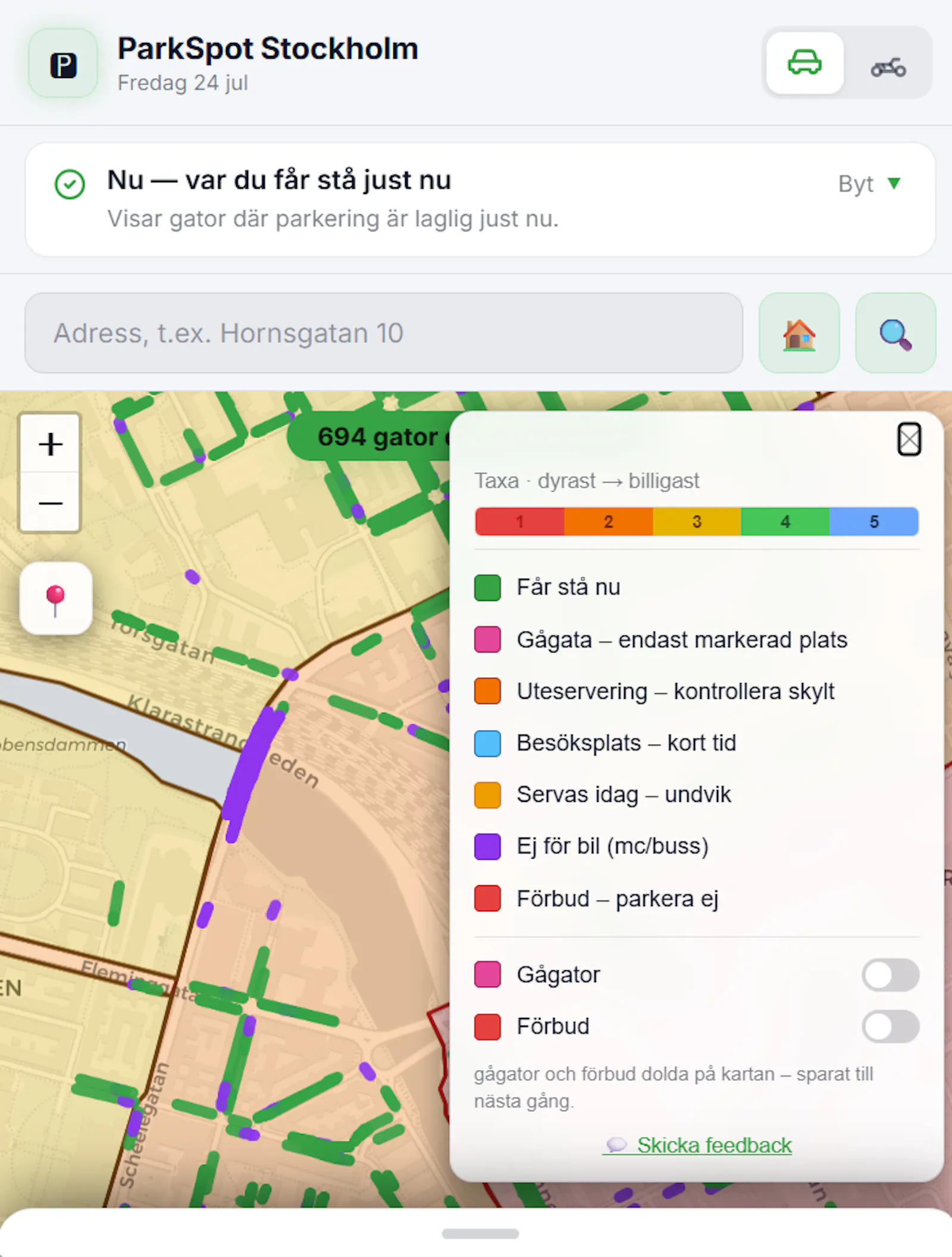 ParkSpot Stockholm screenshot 3