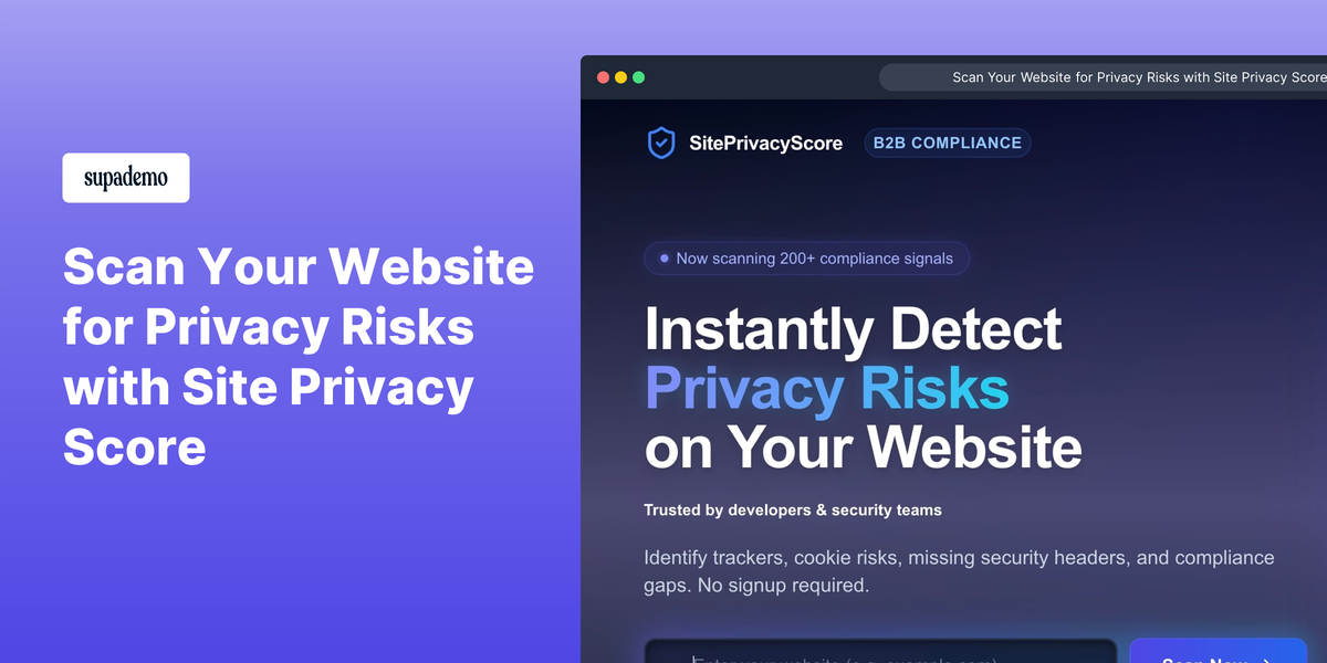 SitePrivacyScore gallery image