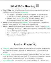 Cold Storage Cryptocurrency Newsletter gallery image