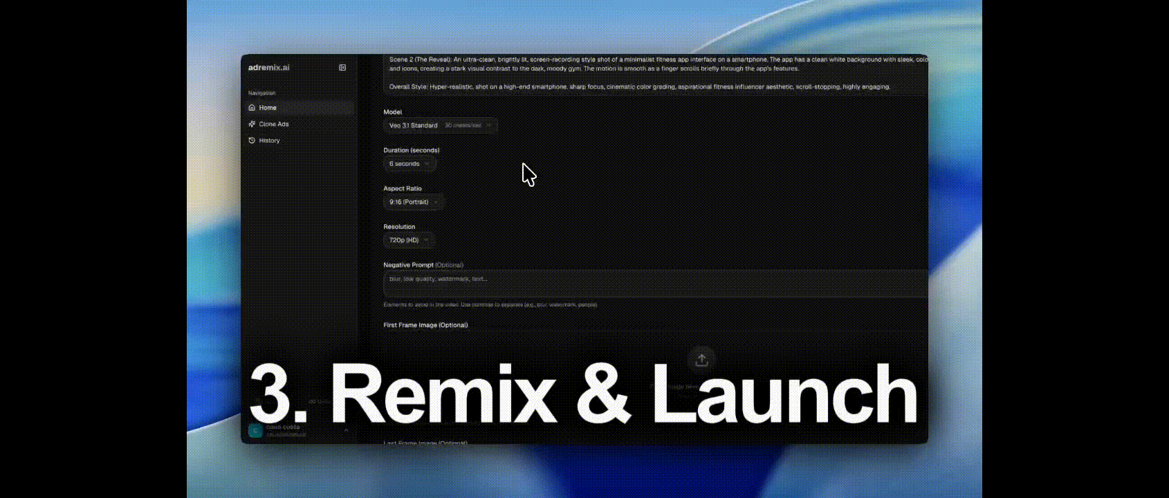 AdRemix - Screenshot 4 showing product features and functionality