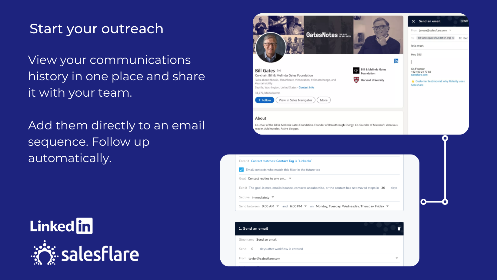 LinkedIn Sidebar by Salesflare gallery image