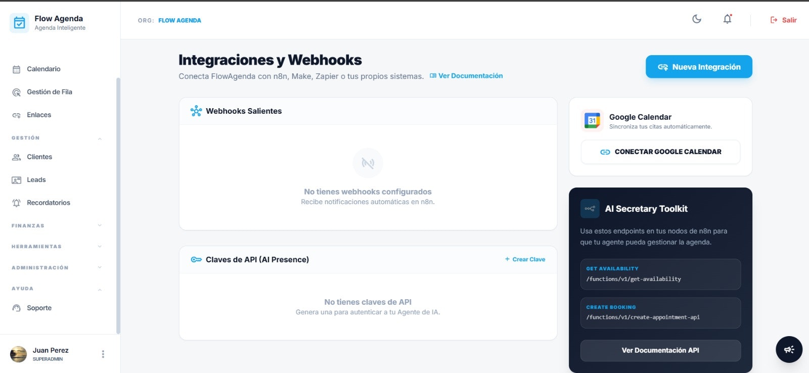 Flow Agenda - Screenshot 4 showing product features and functionality