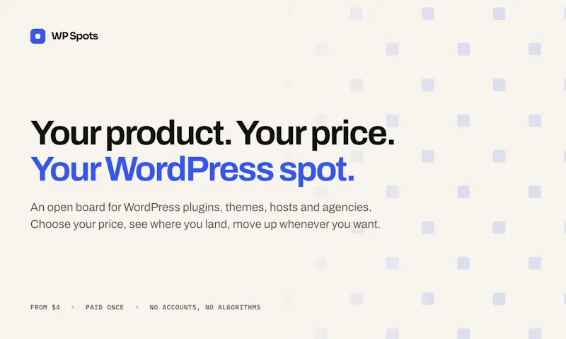 WP Spots screenshot 1