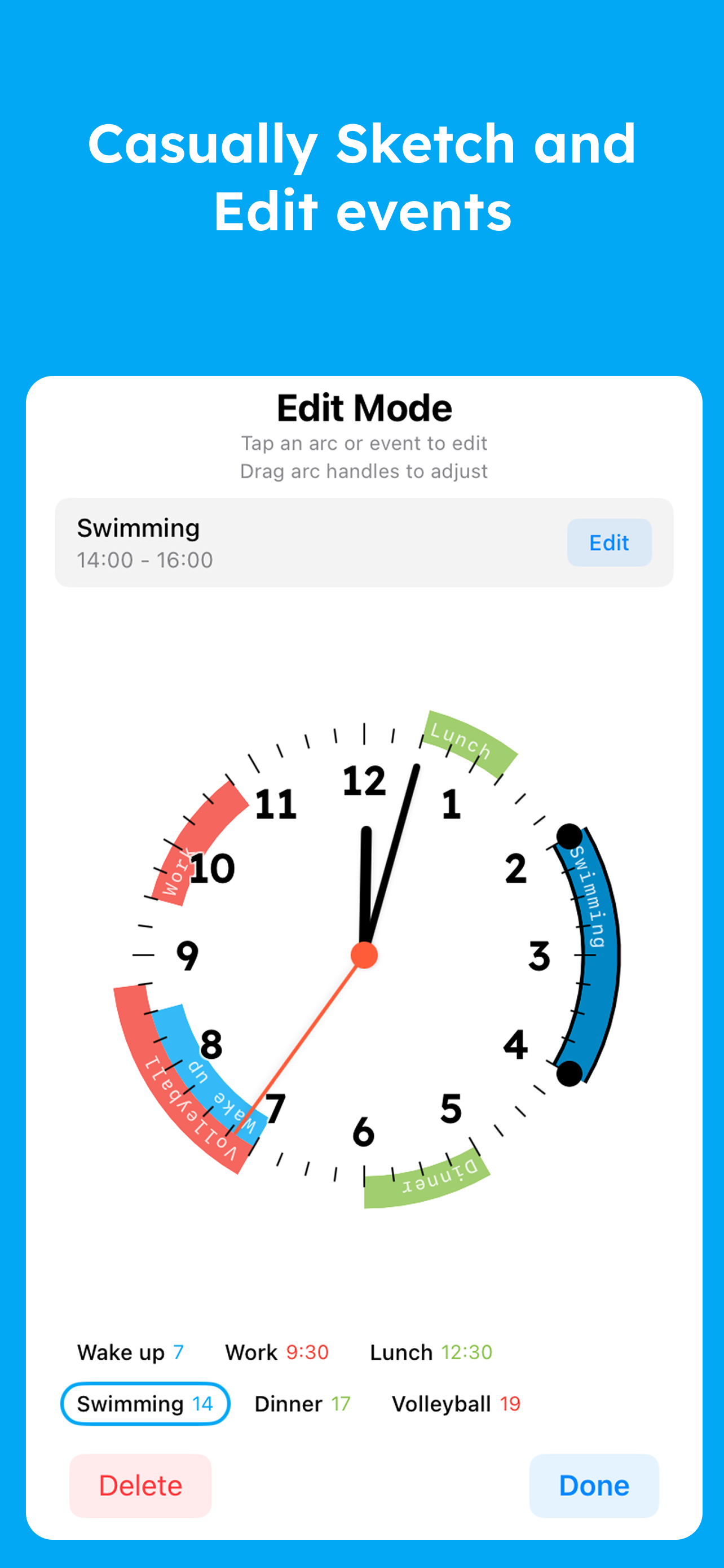 Média Crayon de temps - Dessinez votre journée autour d'une horloge 3