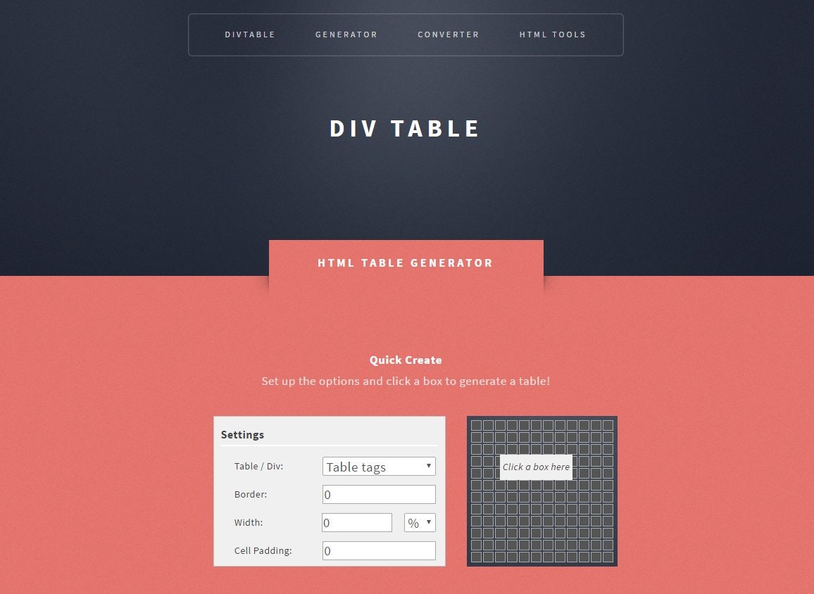 DIV TABLE gallery image