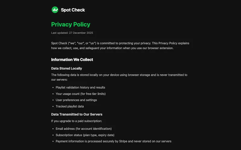 SpotCheck screenshot 3
