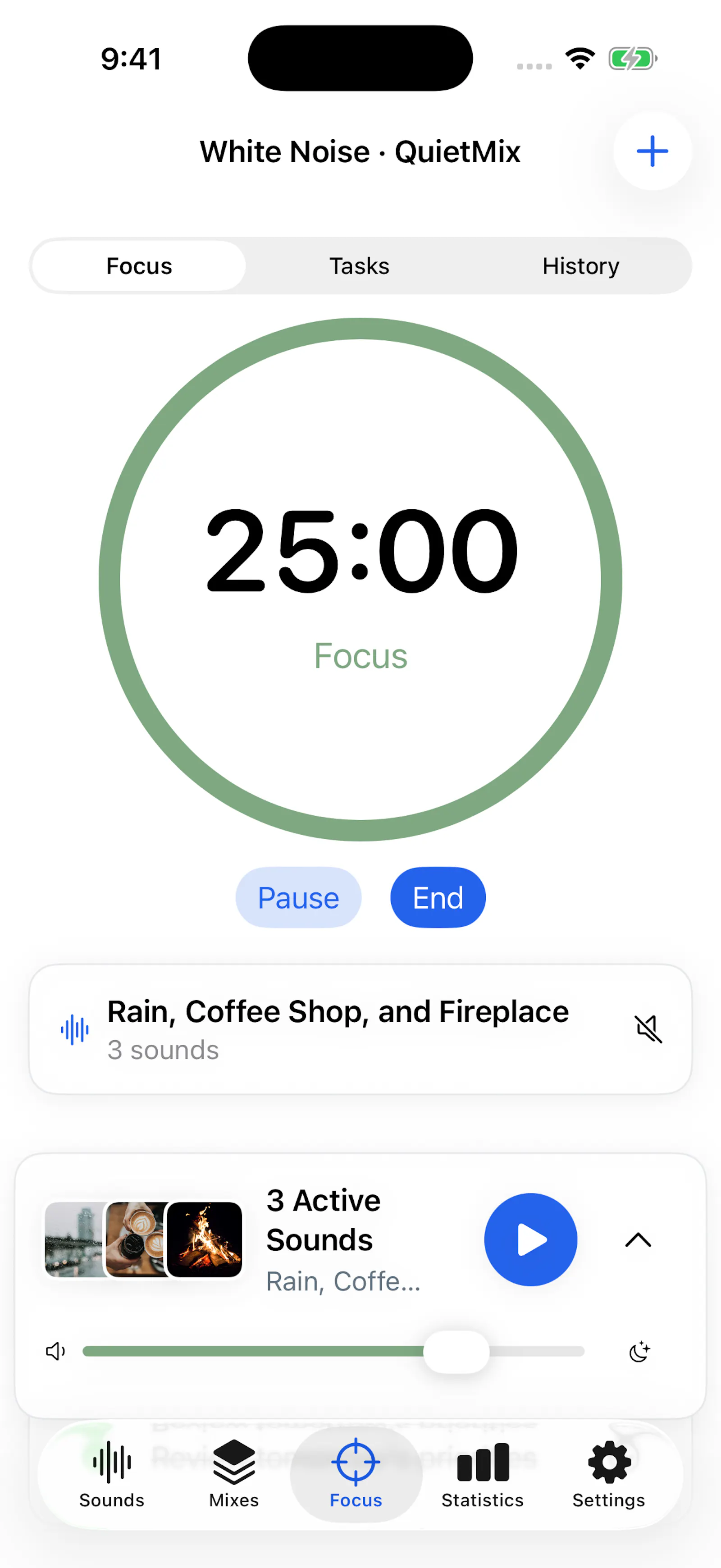 White Noise · QuietMix screenshot 2