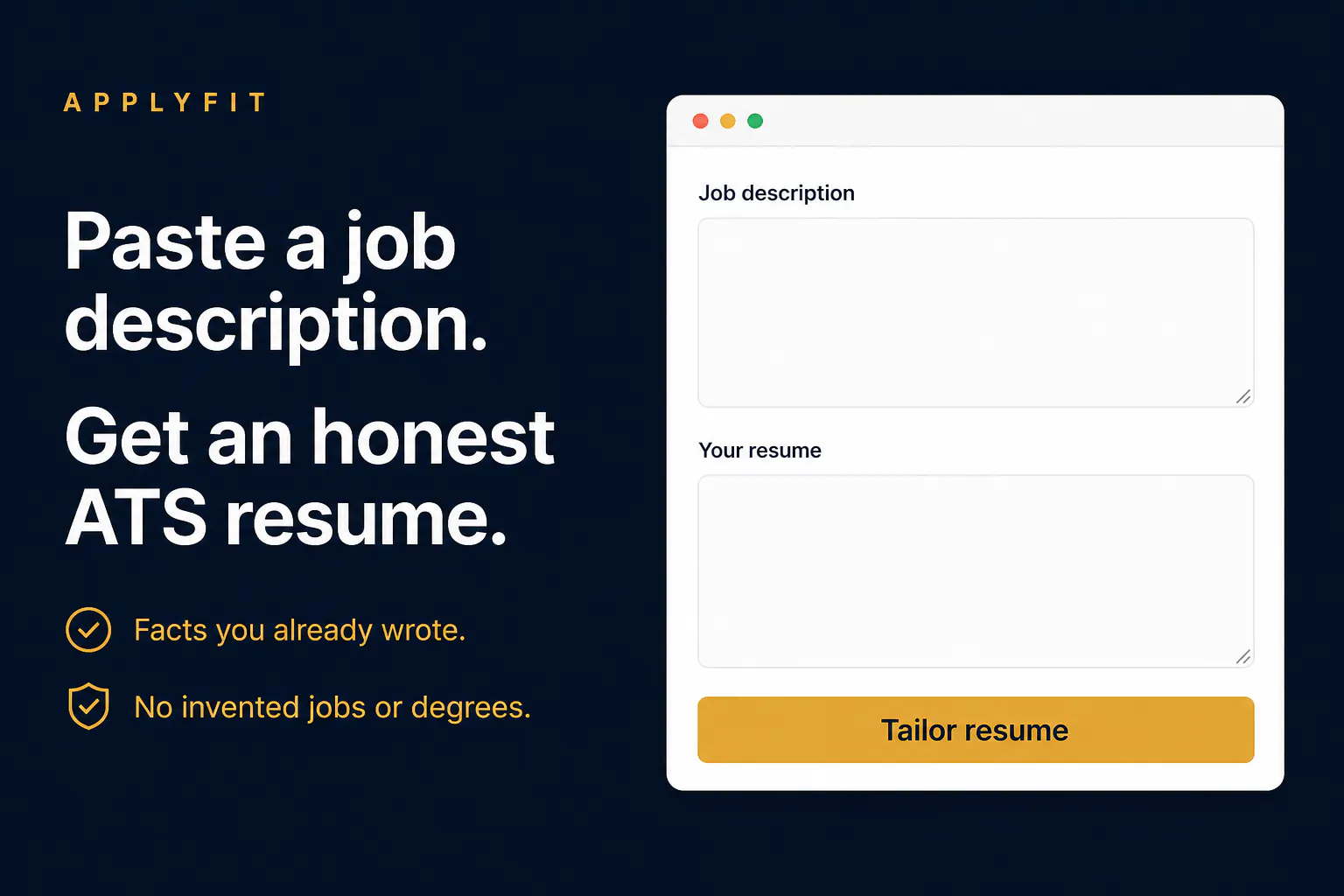 ApplyFit screenshot
