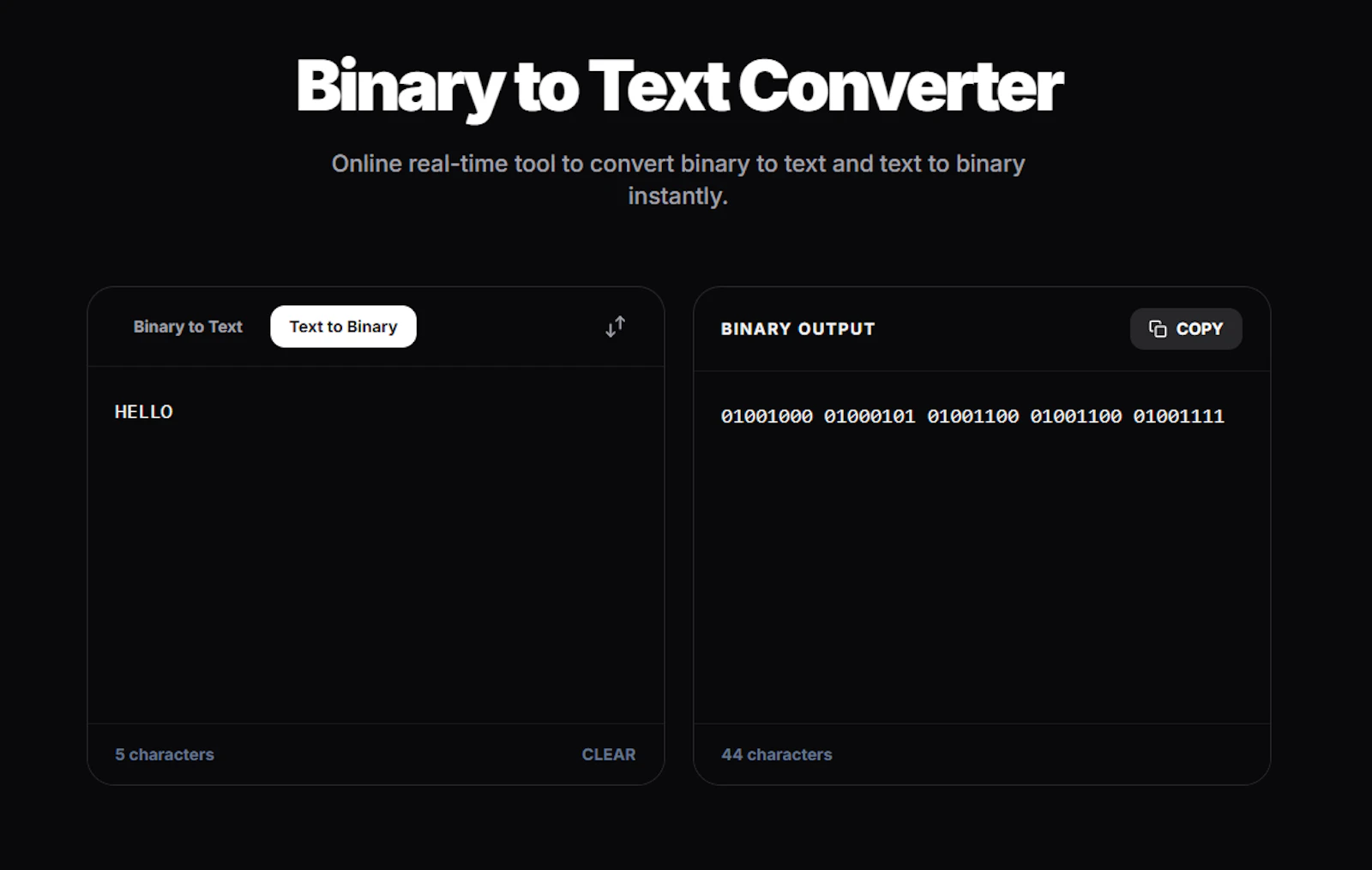 BinTxt - Binary to Text Converter screenshot 3