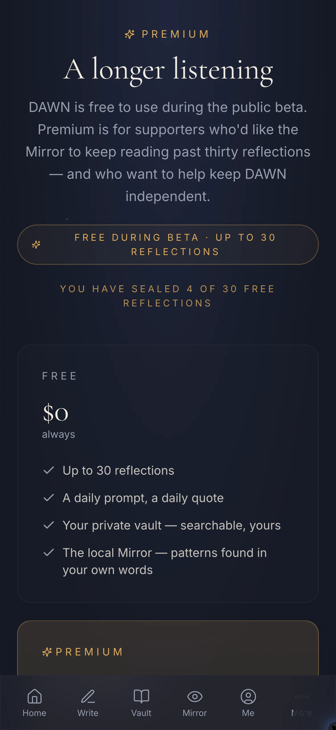 DAWN Vault journal for your inner world 截图 10