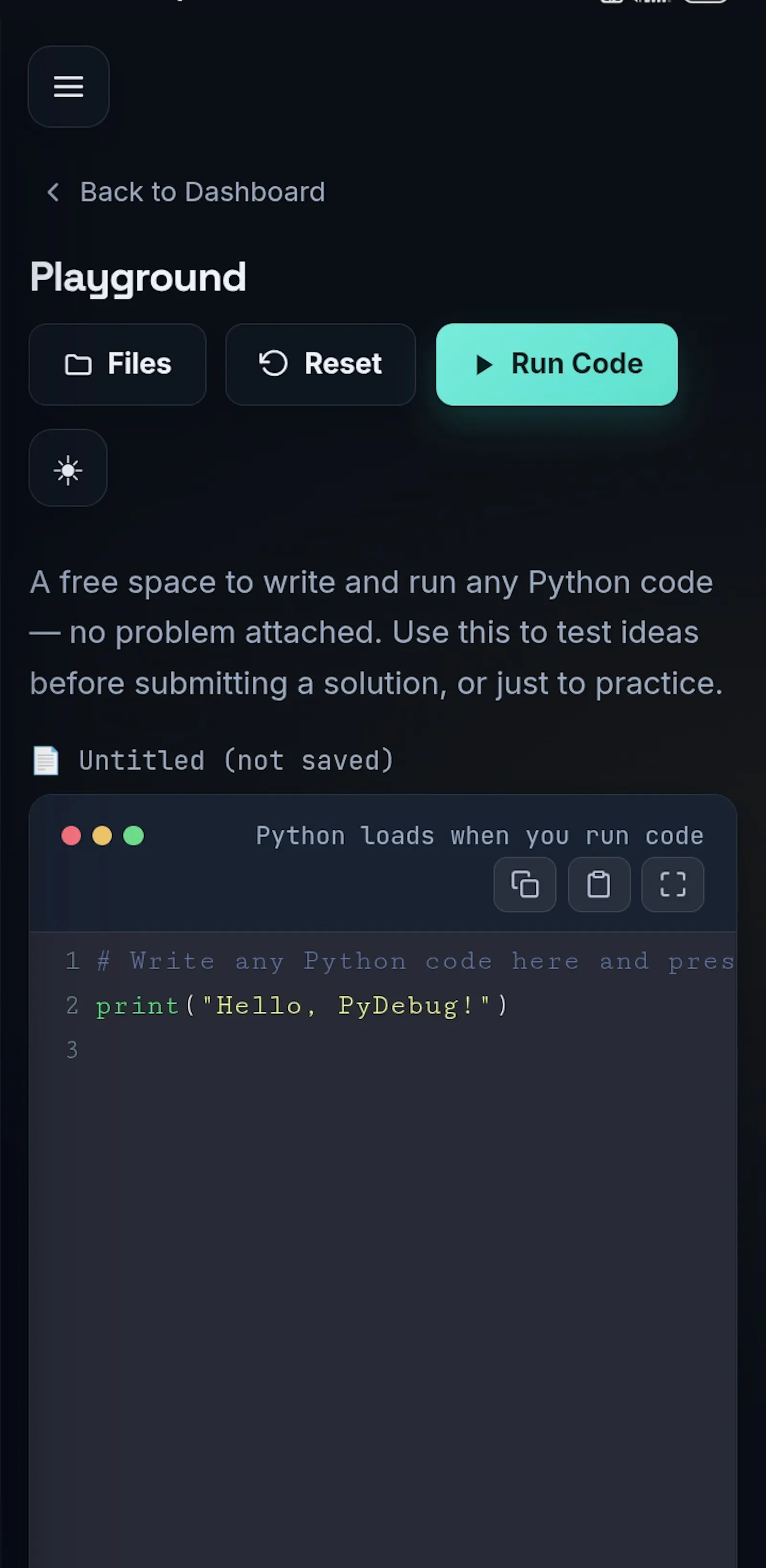 PyDebug screenshot 3