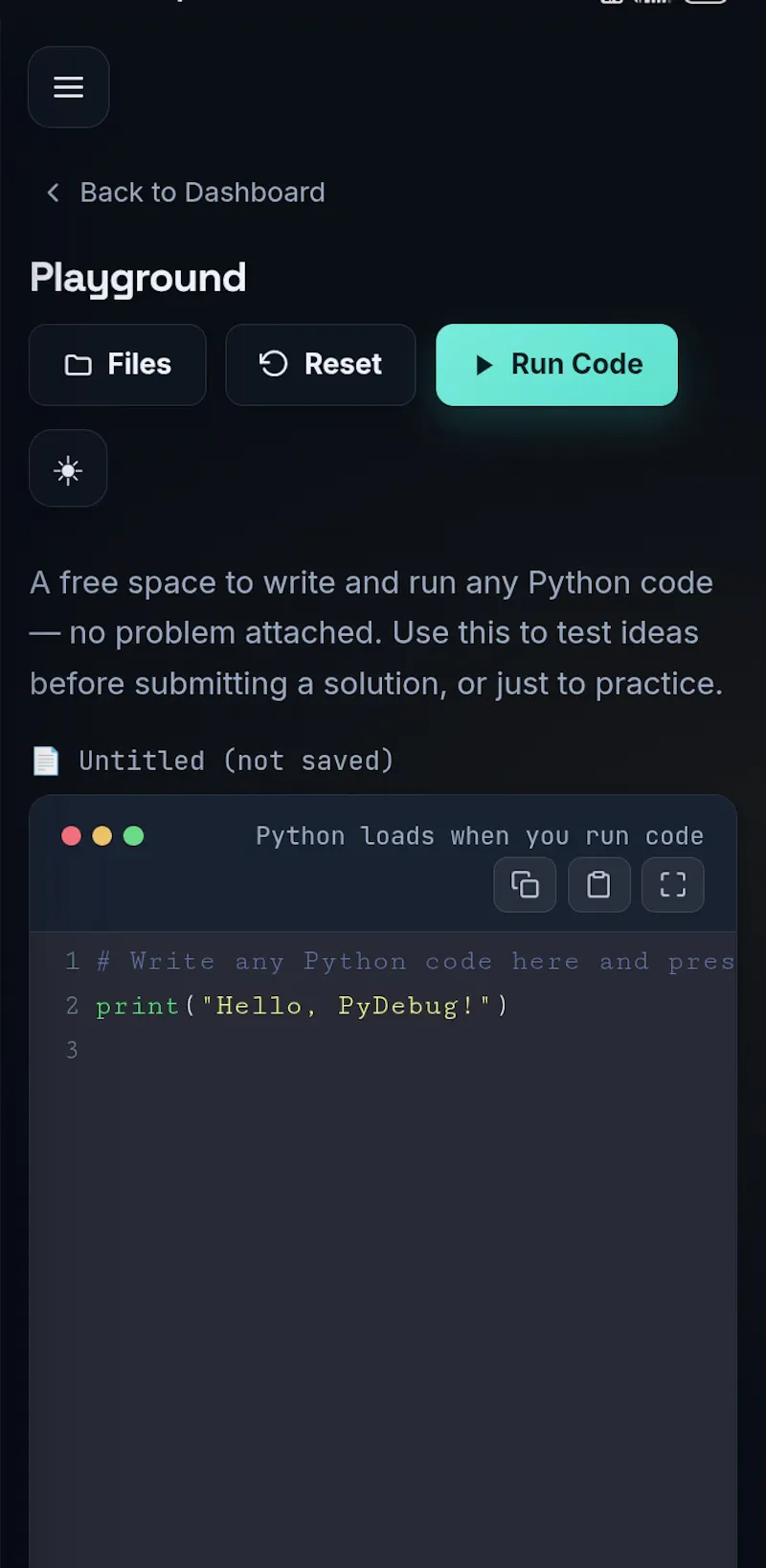 PyDebug screenshot 3