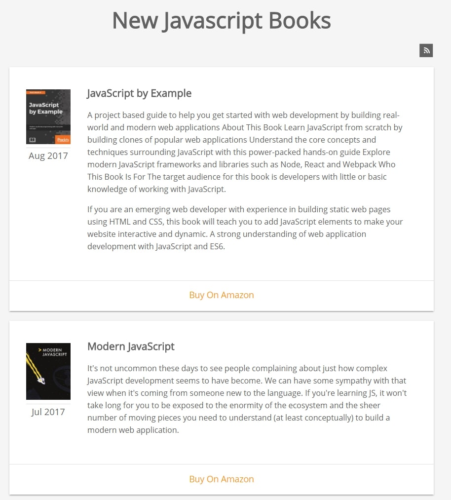 New Javascript Books gallery image