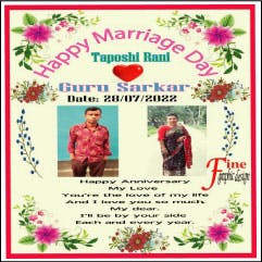 Happy Marriage Day Banner Design media 1