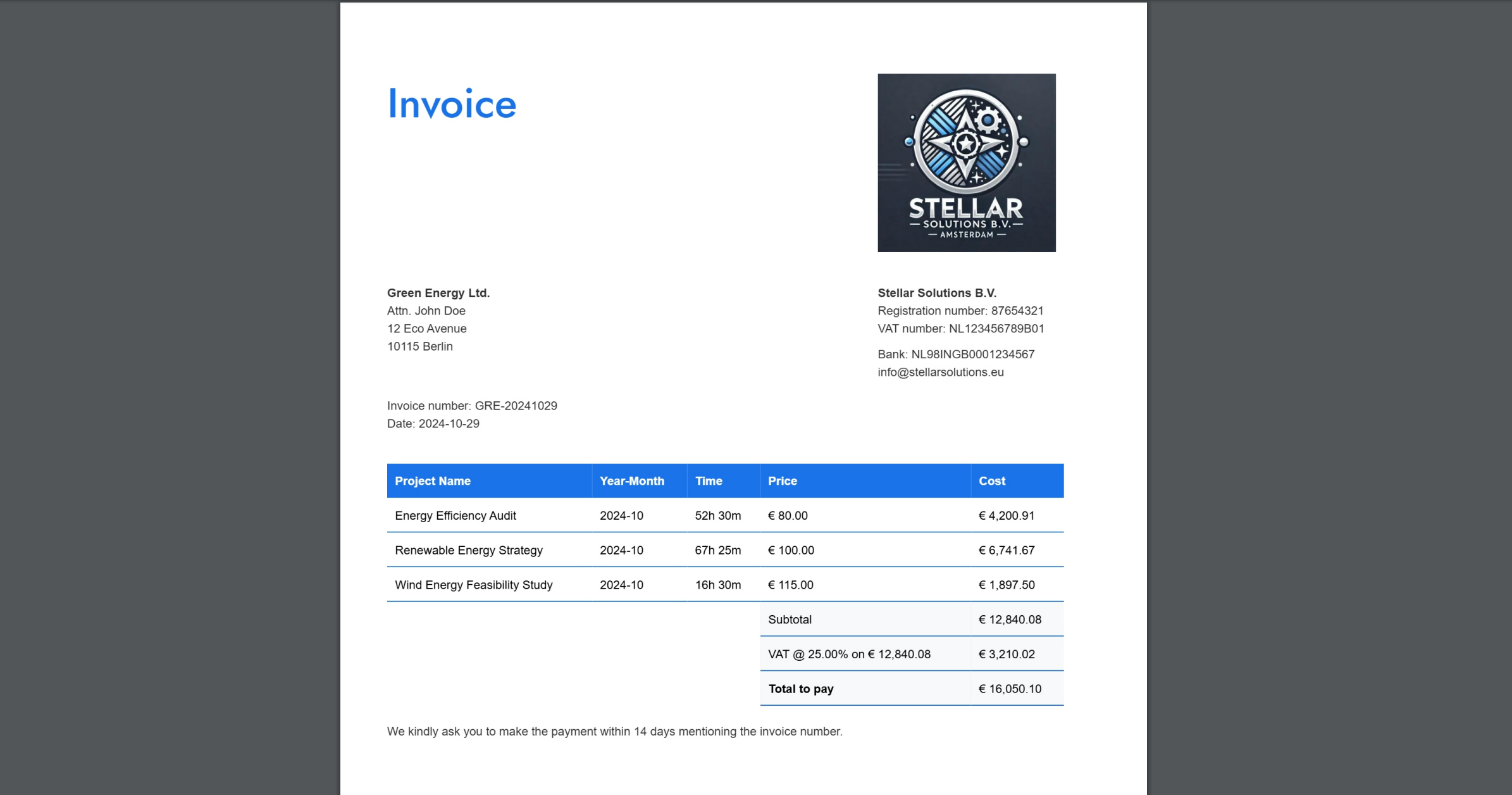 InvoiceTimer - Create invoices in 60 seconds. From €3/month. media 3