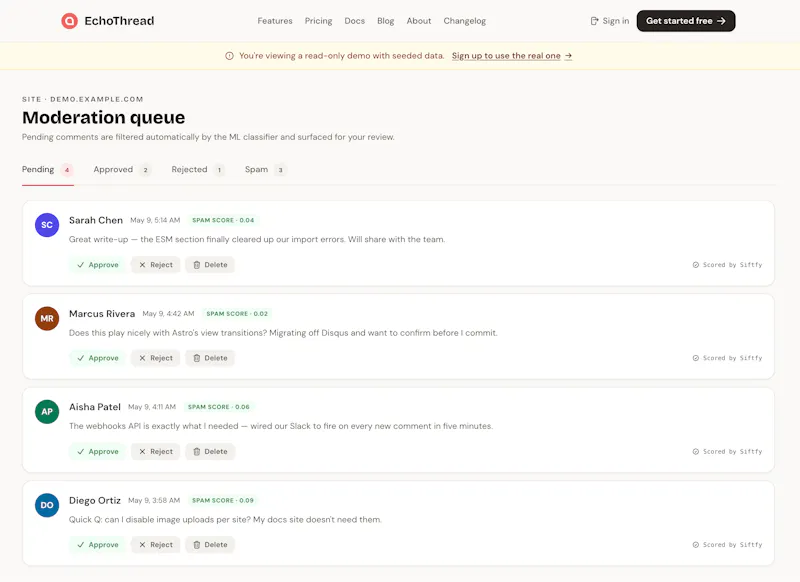 EchoThread screenshot 2