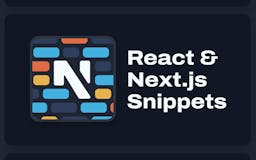 React and Next.js Snippets media 1
