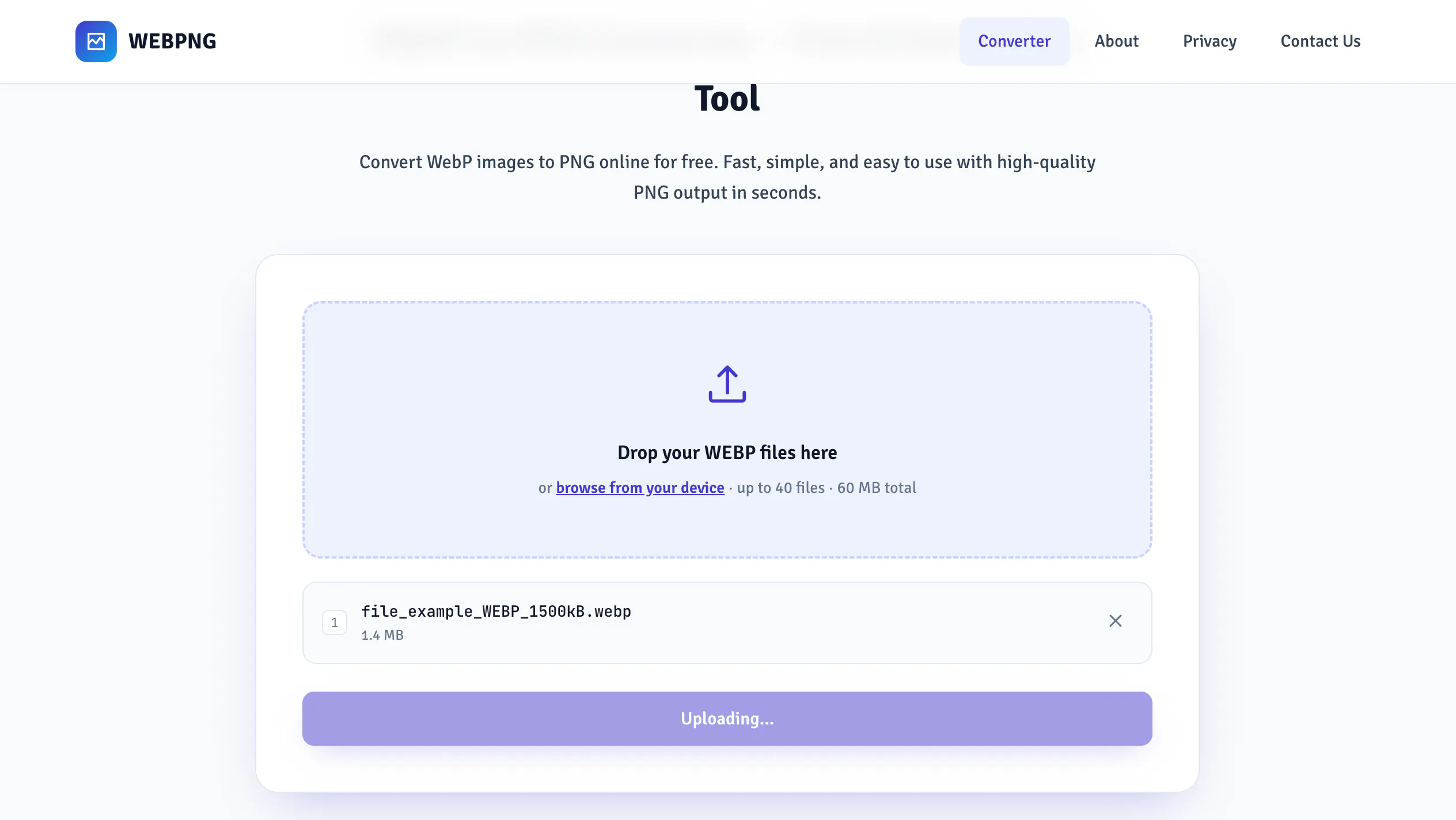 WebP to PNG Converter gallery image