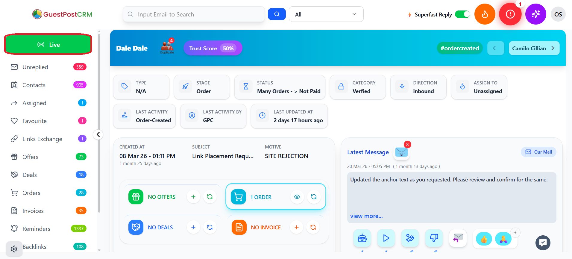 guestPostCRM gallery image