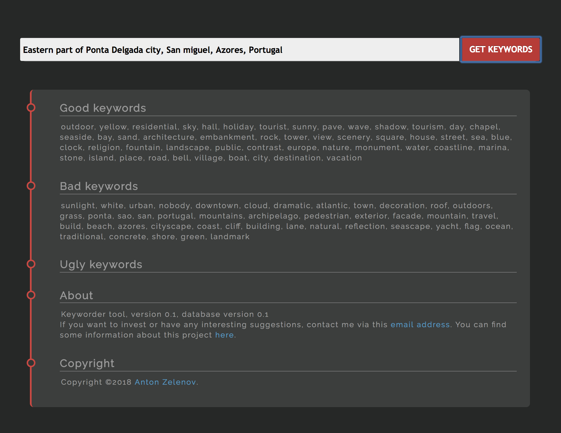 Microstock image keyworder gallery image
