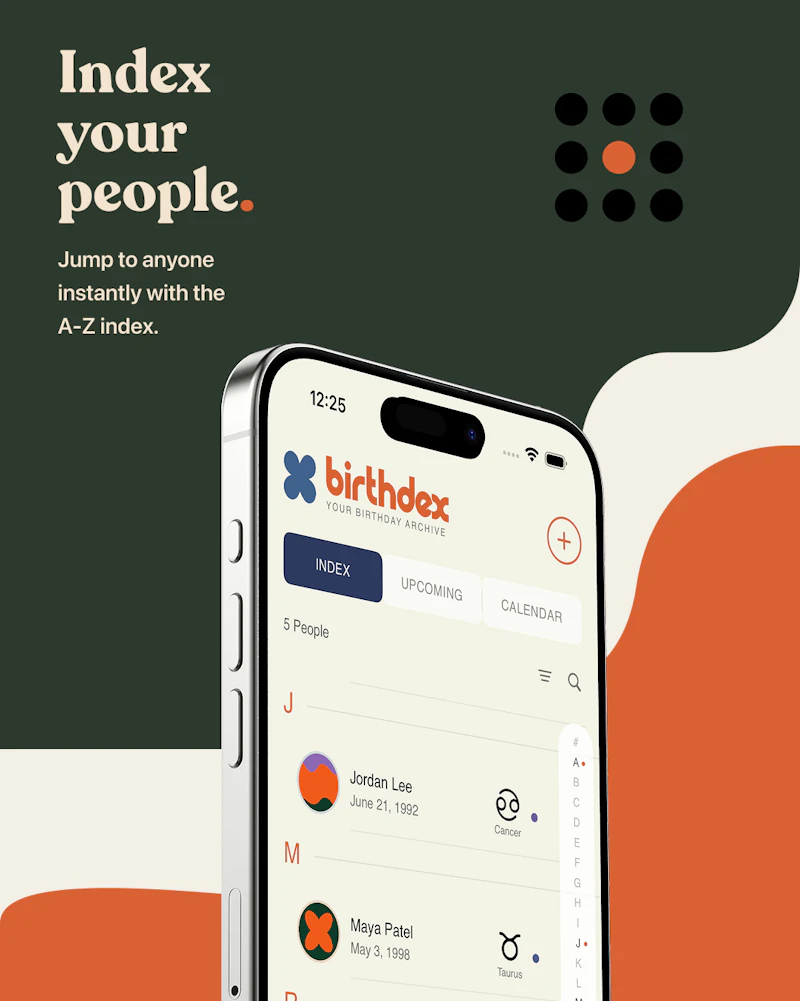 Birthdex screenshot 2