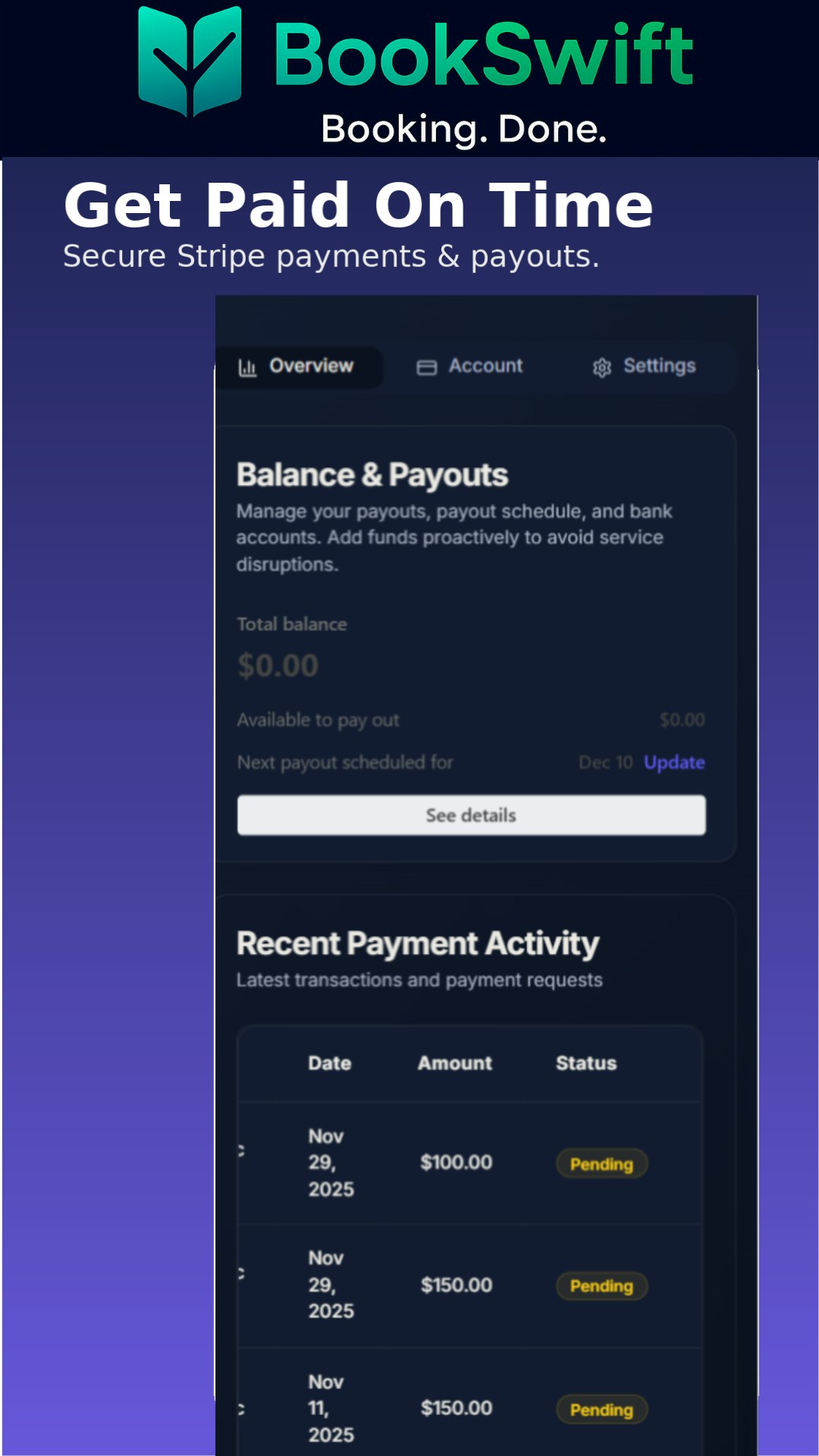 BookSwift - Screenshot 2 showing product features and functionality
