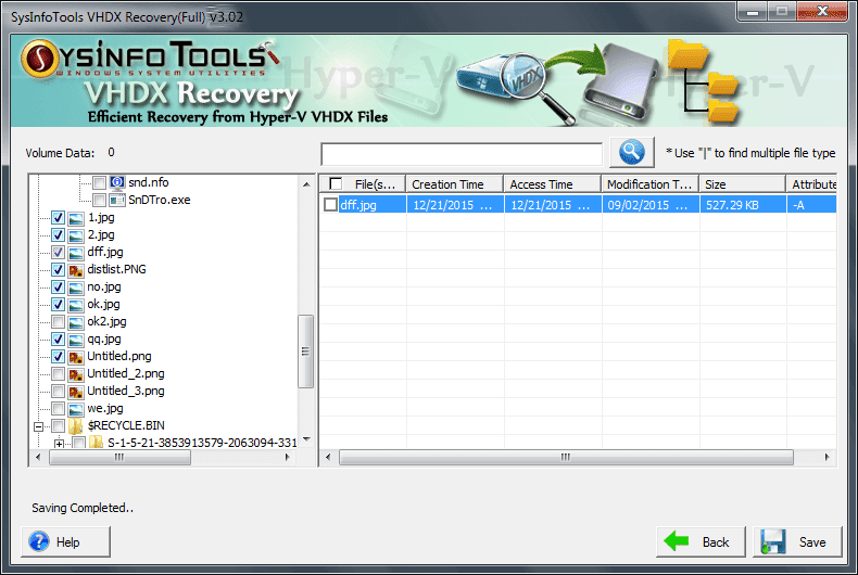Sysinfo VHDX रिकवरी टूल - वीएचडीएक्स रिकवरी मीडिया 5