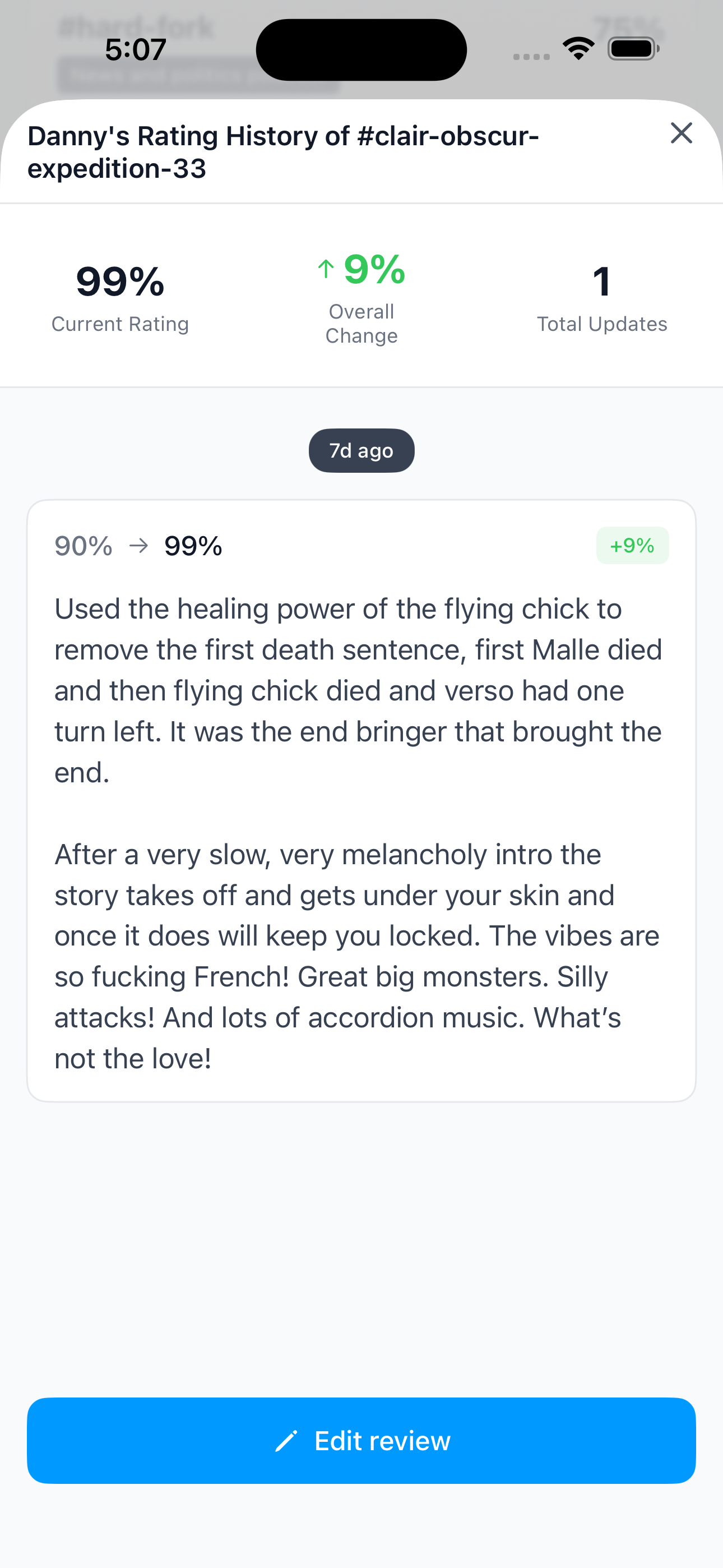 Média Percent 1.0 - Review anything 9